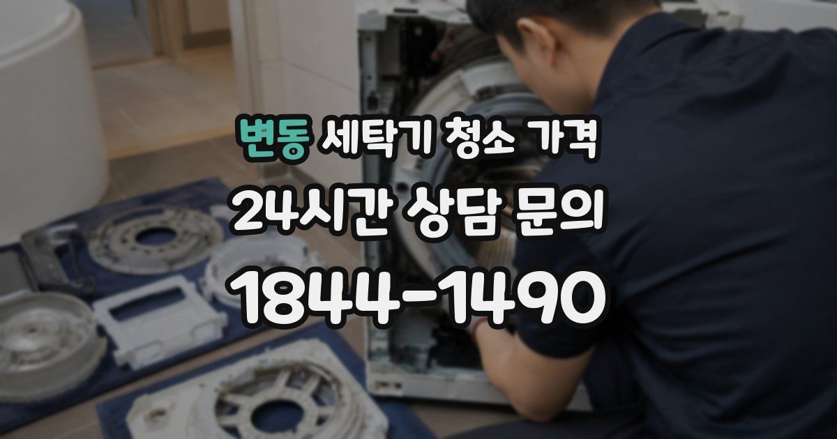 변동 세탁기 청소 가격