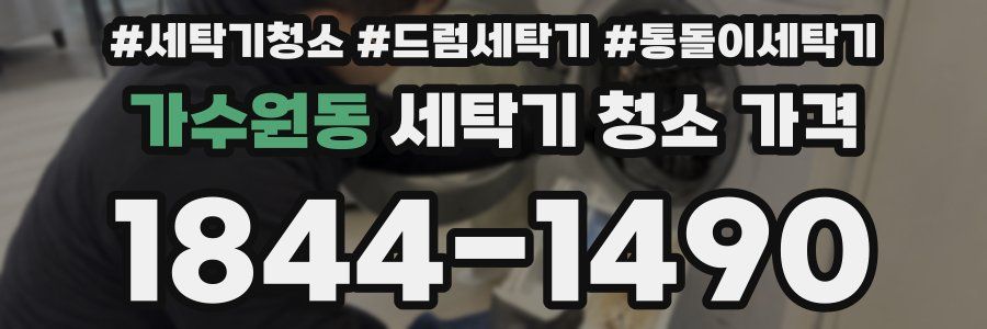 가수원동 세탁기 청소 가격