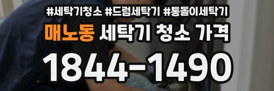 매노동 세탁기 청소 가격