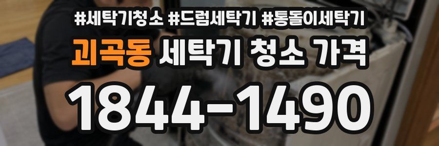 괴곡동 세탁기 청소 가격