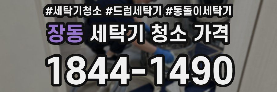 장동 세탁기 청소 가격