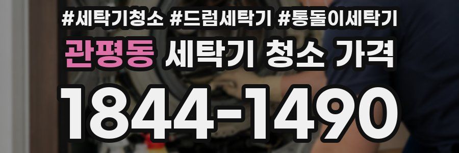 관평동 세탁기 청소 가격