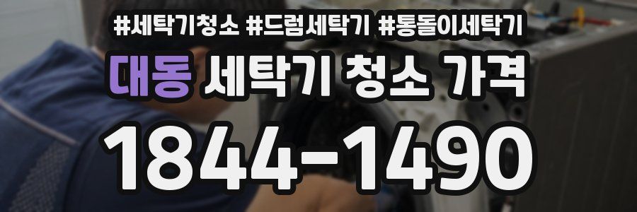 대동 세탁기 청소 가격