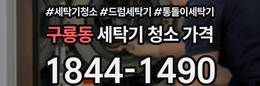 구룡동 세탁기 청소 가격