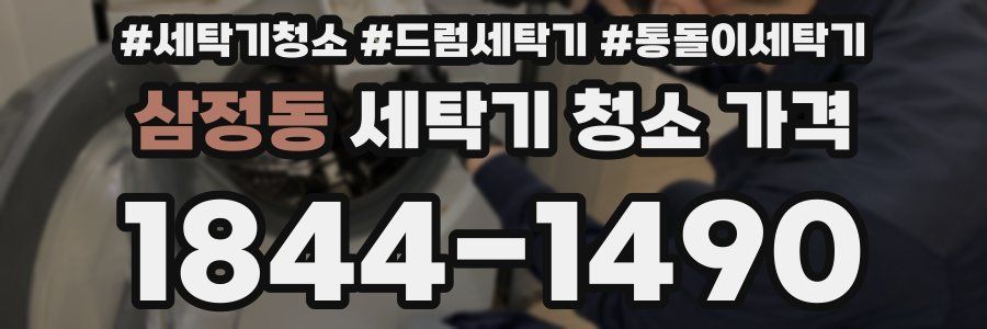 삼정동 세탁기 청소 가격