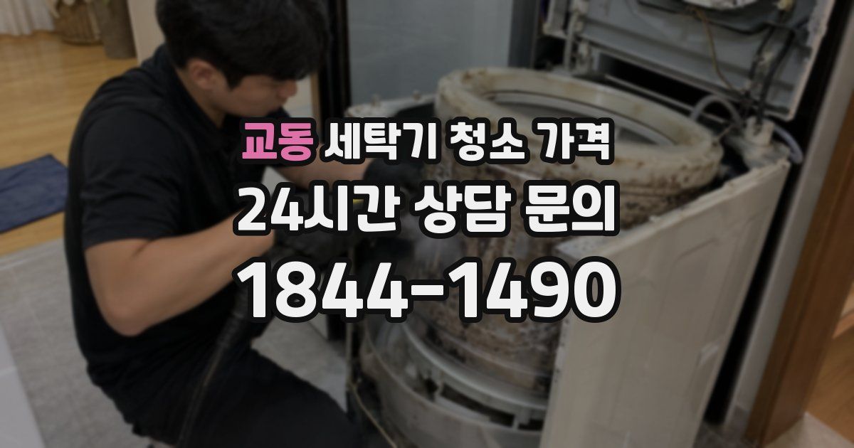 교동 세탁기 청소 가격