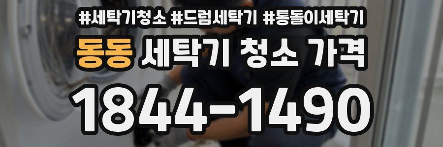 동동 세탁기 청소 가격