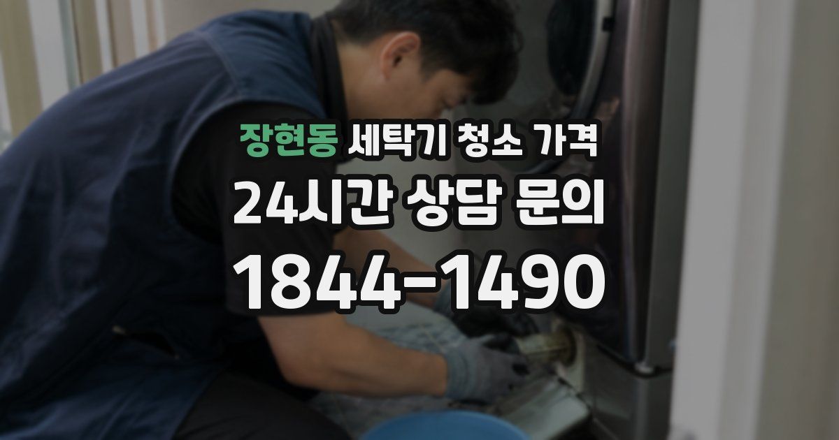장현동 세탁기 청소 가격