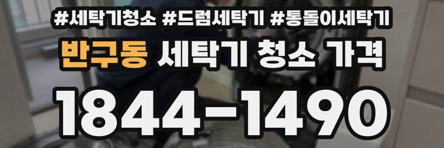 반구동 세탁기 청소 가격
