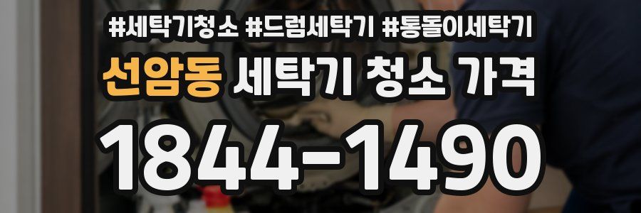 선암동 세탁기 청소 가격
