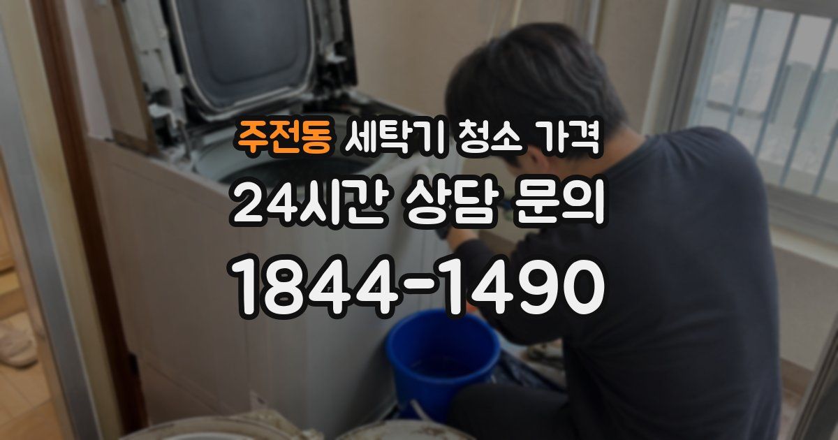 주전동 세탁기 청소 가격