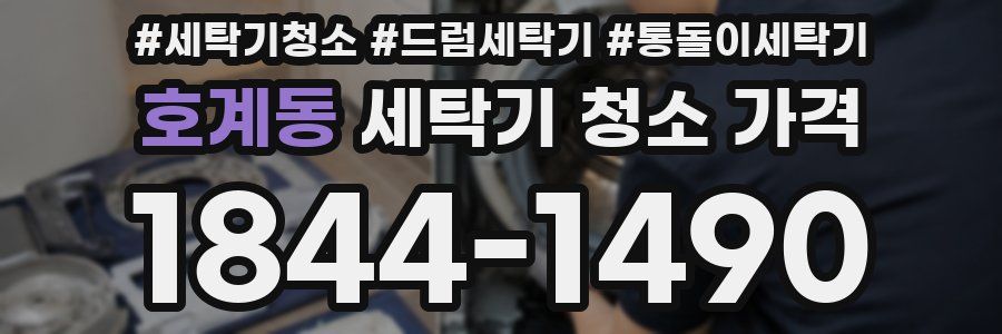 호계동 세탁기 청소 가격