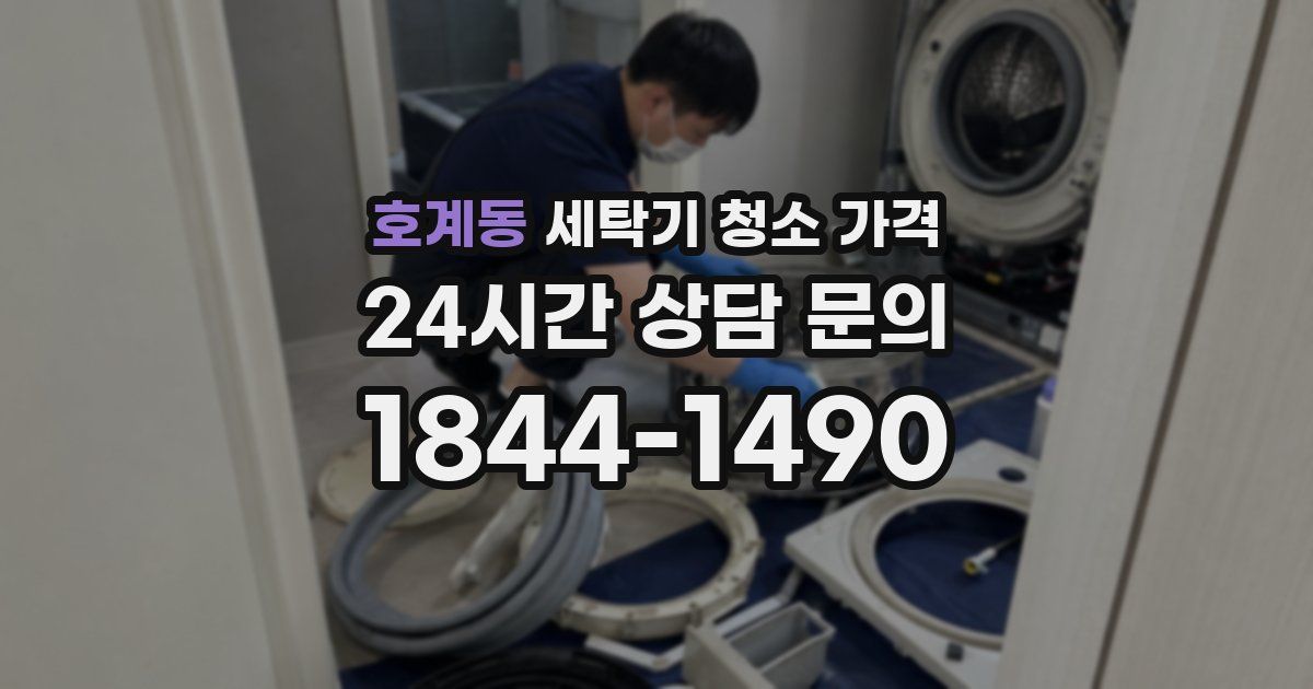 호계동 세탁기 청소 가격