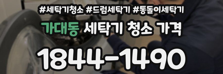 가대동 세탁기 청소 가격