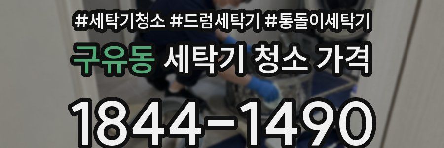 구유동 세탁기 청소 가격