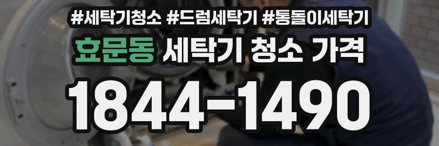 효문동 세탁기 청소 가격