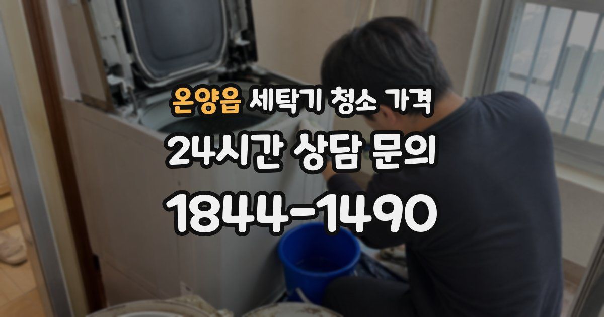 온양읍 세탁기 청소 가격