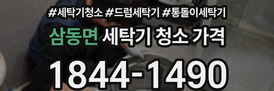 삼동면 세탁기 청소 가격