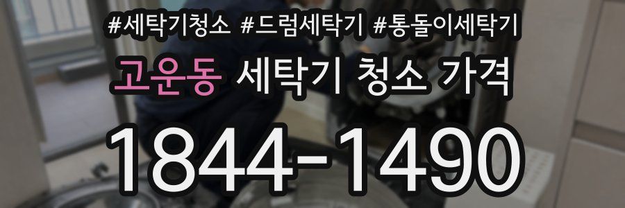 고운동 세탁기 청소 가격