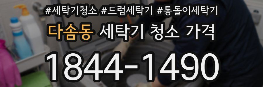 다솜동 세탁기 청소 가격