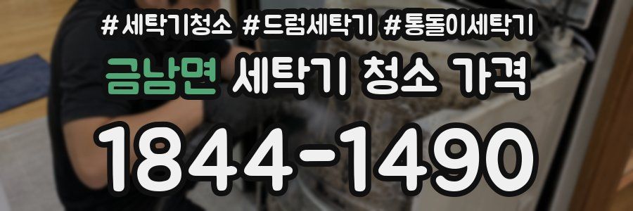 금남면 세탁기 청소 가격