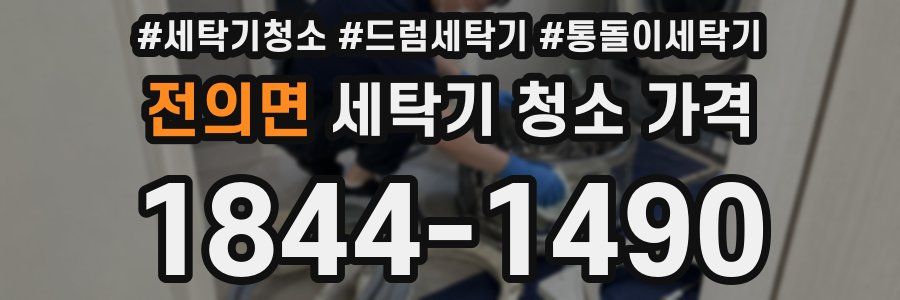 전의면 세탁기 청소 가격
