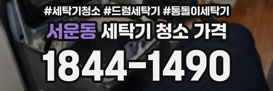 서운동 세탁기 청소 가격