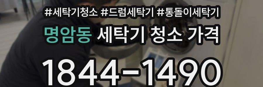 명암동 세탁기 청소 가격