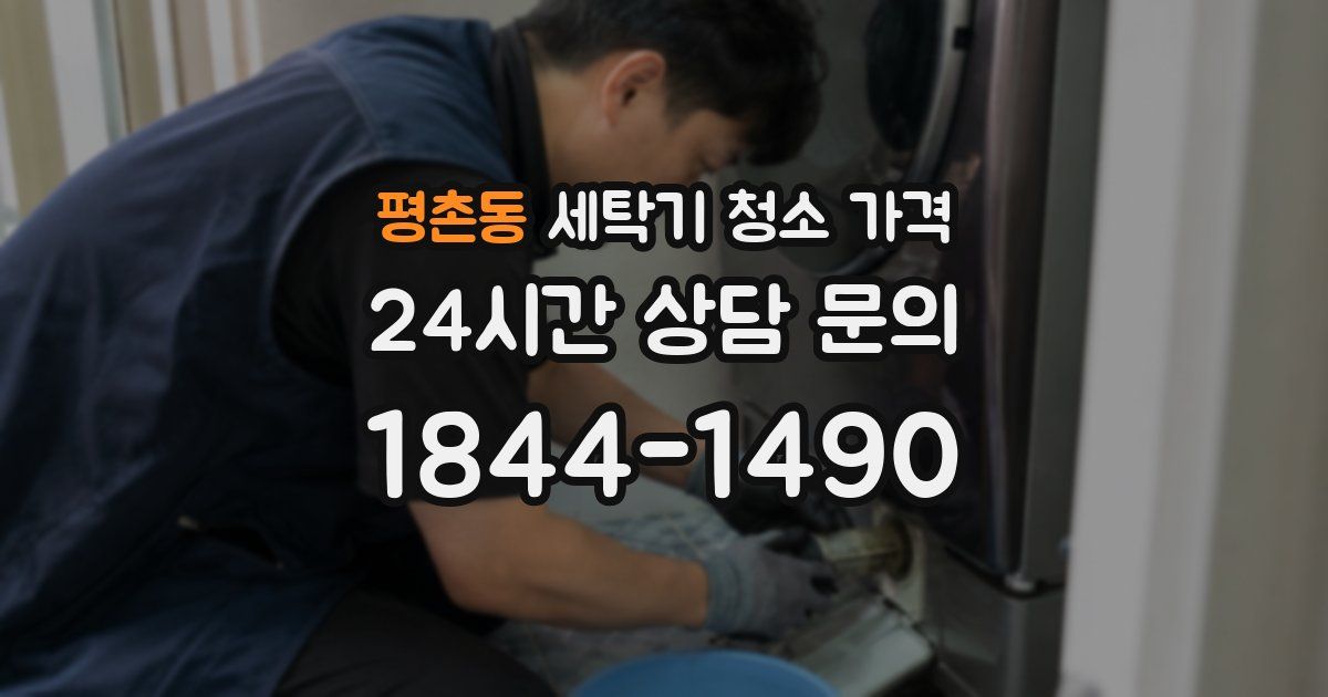 평촌동 세탁기 청소 가격
