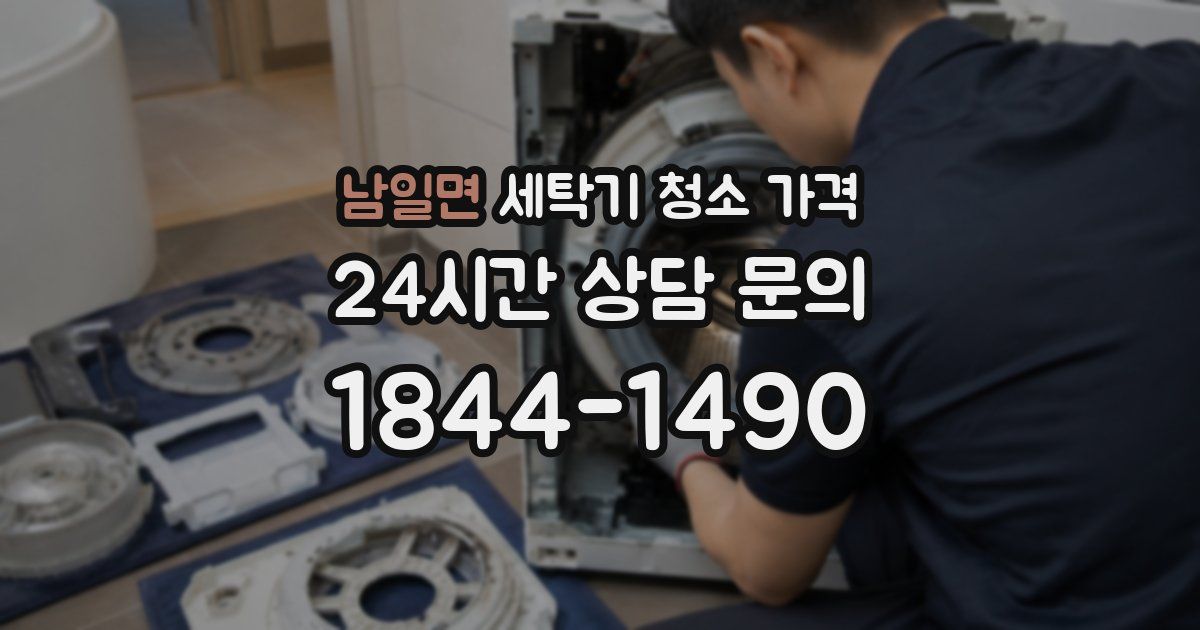 남일면 세탁기 청소 가격