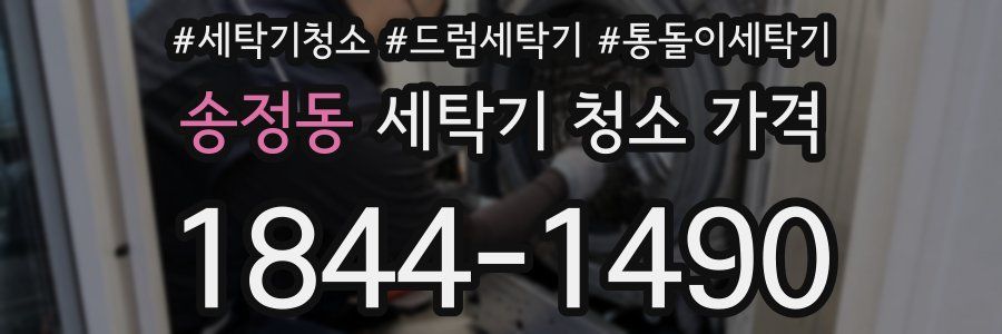 송정동 세탁기 청소 가격