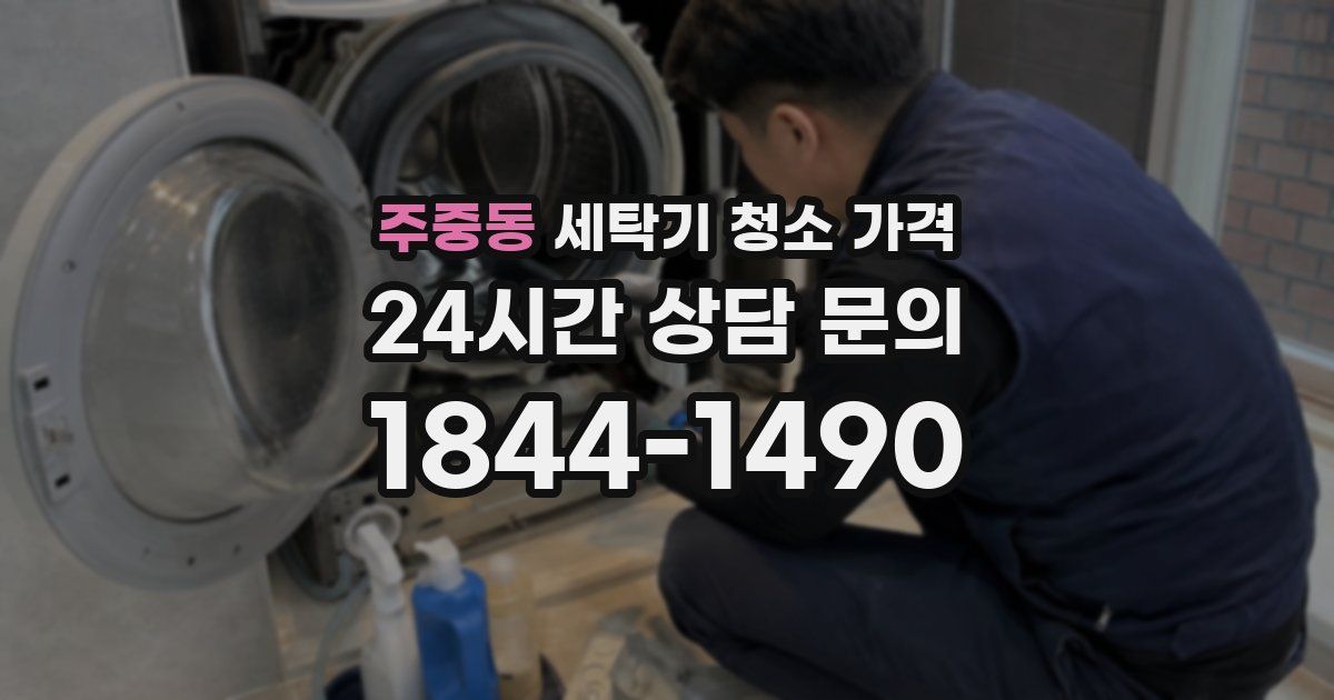 주중동 세탁기 청소 가격
