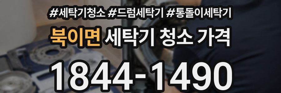북이면 세탁기 청소 가격