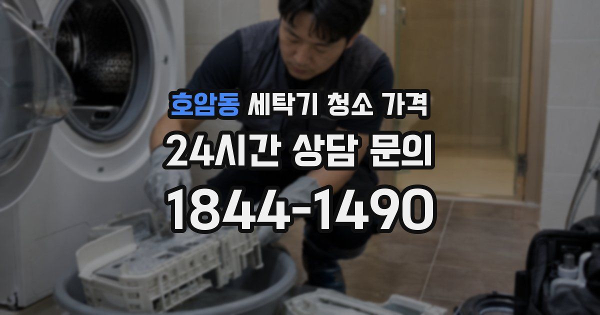 호암동 세탁기 청소 가격