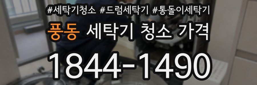 풍동 세탁기 청소 가격
