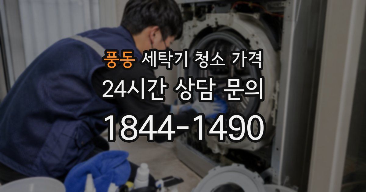 풍동 세탁기 청소 가격