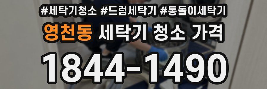 영천동 세탁기 청소 가격