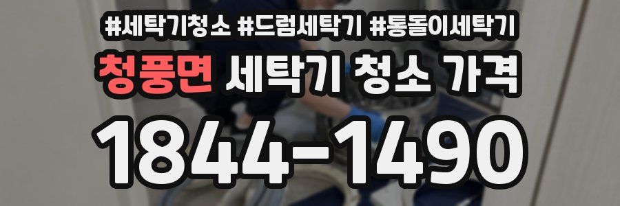 청풍면 세탁기 청소 가격