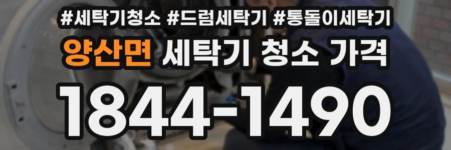 양산면 세탁기 청소 가격