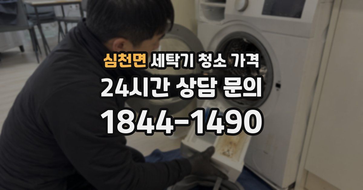 심천면 세탁기 청소 가격