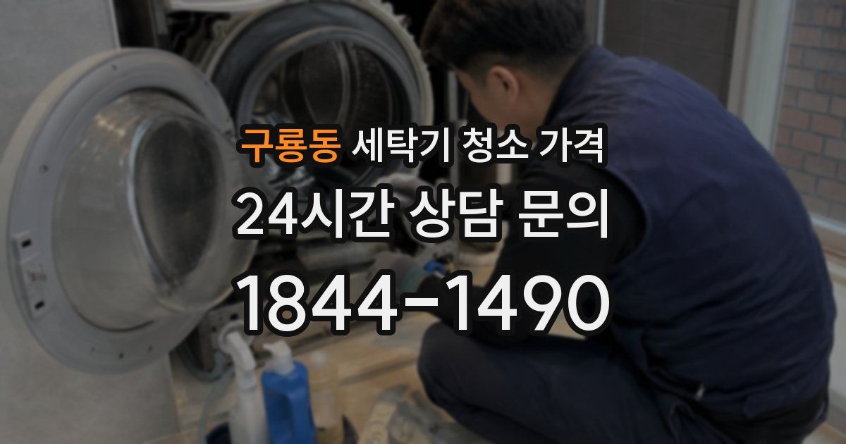 구룡동 세탁기 청소 가격