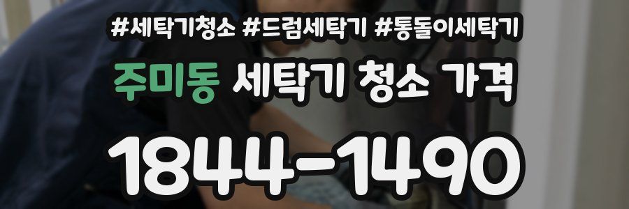 주미동 세탁기 청소 가격