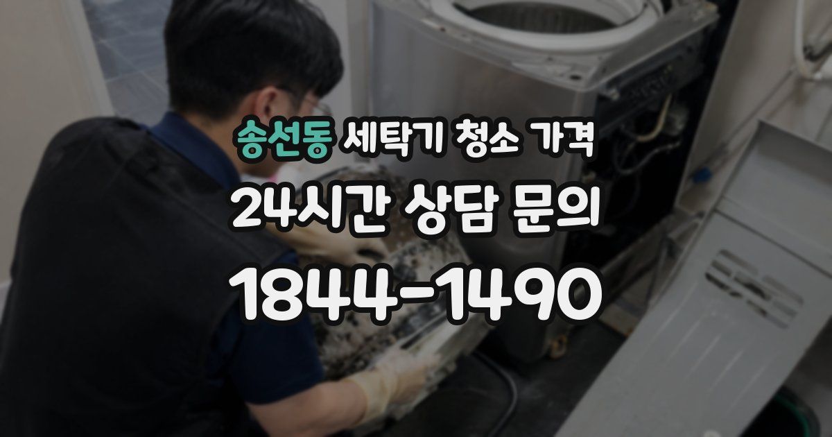 송선동 세탁기 청소 가격