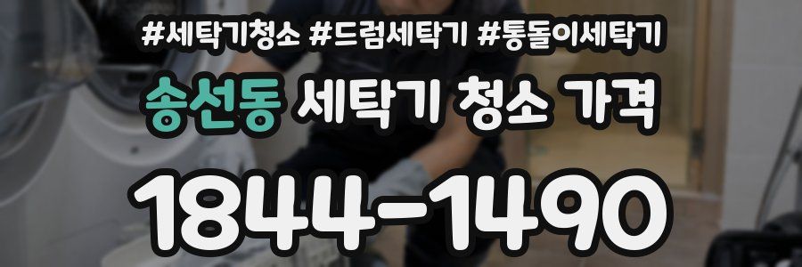 송선동 세탁기 청소 가격