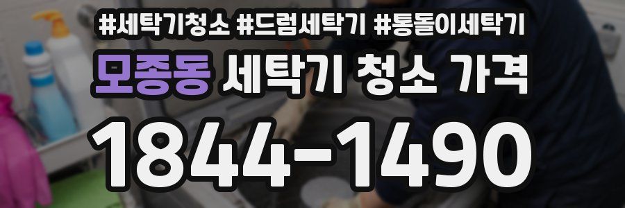 모종동 세탁기 청소 가격