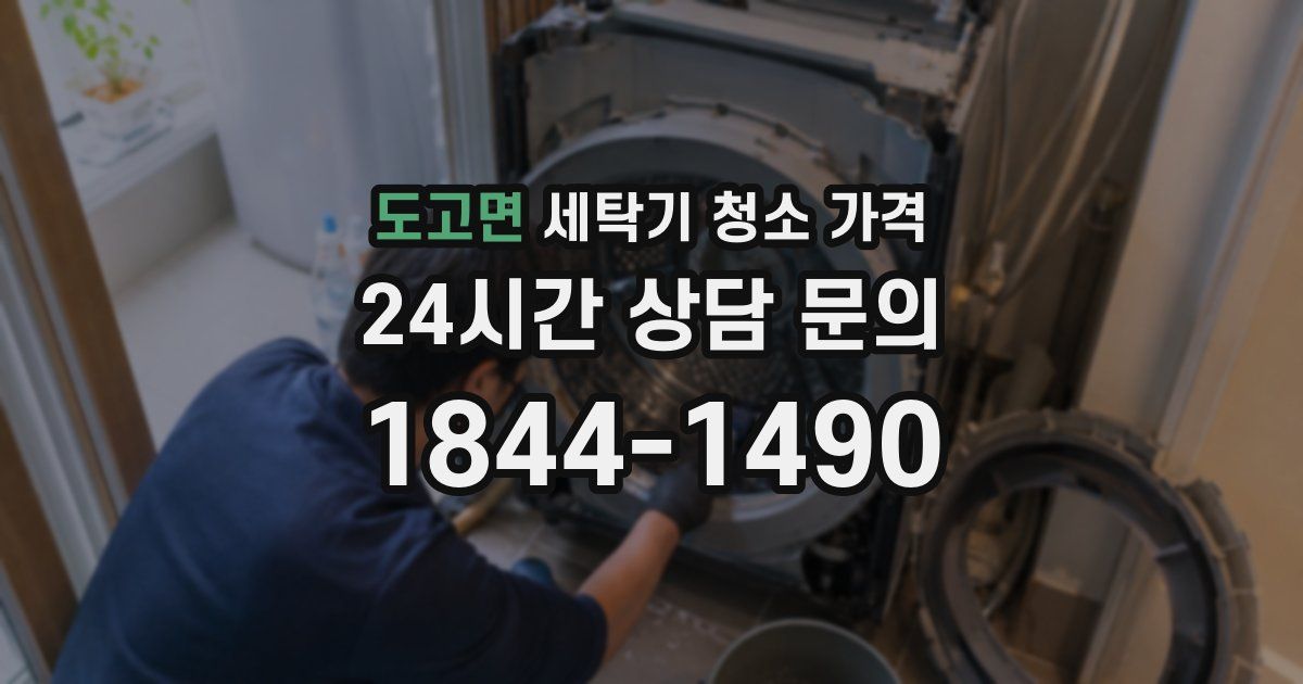 도고면 세탁기 청소 가격