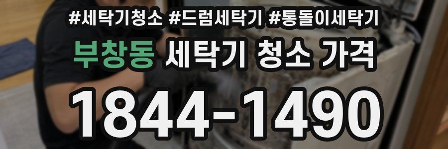 부창동 세탁기 청소 가격