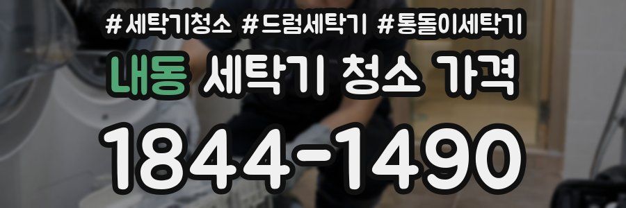 내동 세탁기 청소 가격
