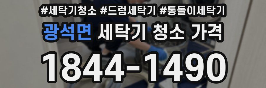 광석면 세탁기 청소 가격