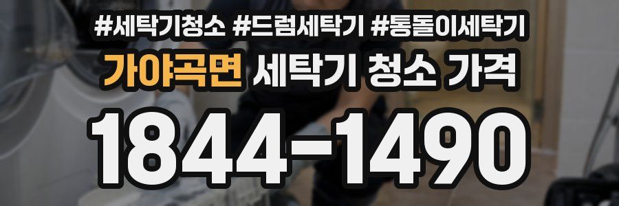가야곡면 세탁기 청소 가격